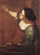 Artemisia  Gentileschi Sjalvportratt as allegory over maleriet oil on canvas